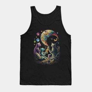 Space Cat Friends 2 Tank Top